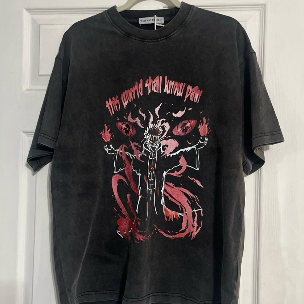 Aelfric Eden Naruto Tshirt This World Shall Know Pain Limited Men’s S NEW